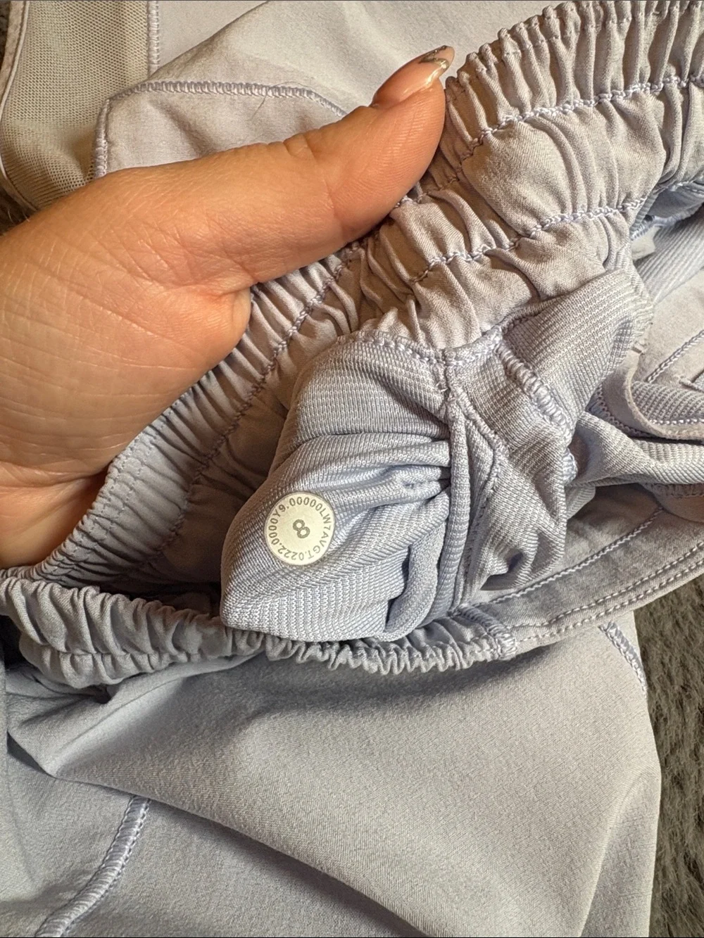 lululemon athletica Light Lavender Hotty Hot Women’s Running Shorts Size 8